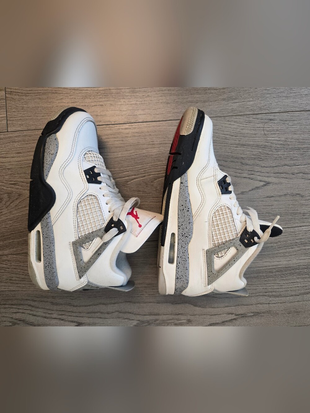 Air Jordan 4 Retro White Cement Sneakers